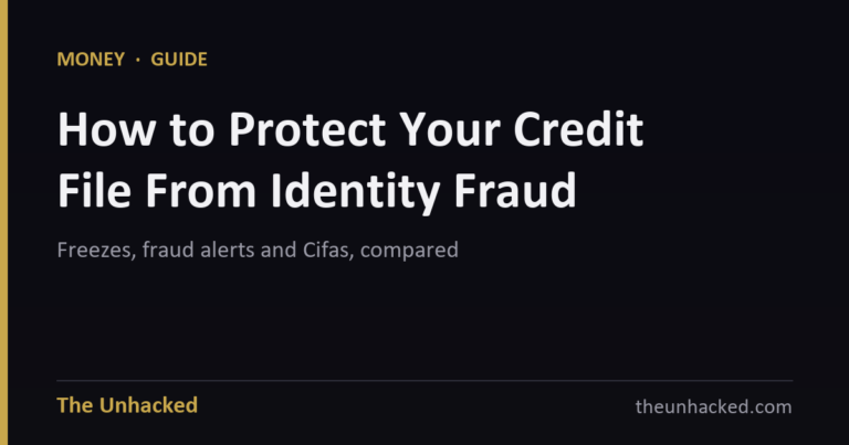 Cover card: How to Protect Your Credit File From Identity Fraud